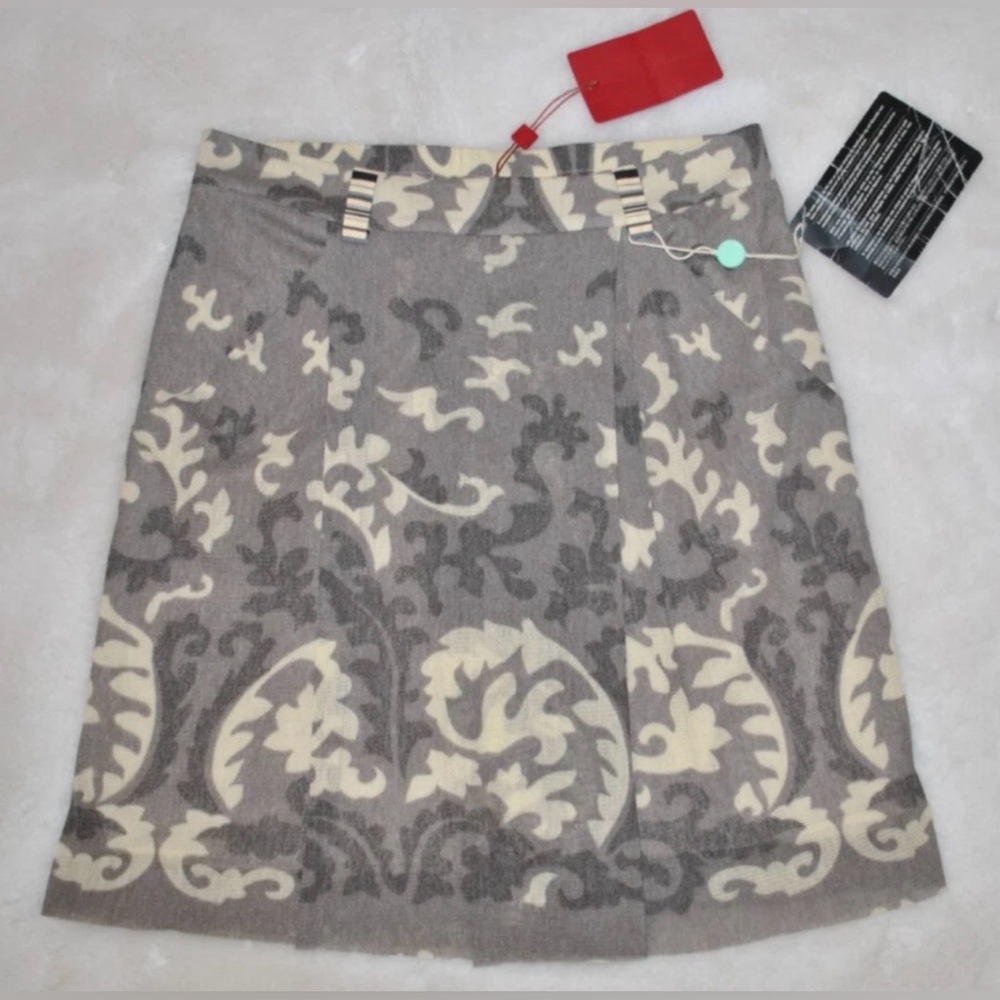 VIVIENNE TAM Arabesque Print Mesh Over Lining Skirt size S NEW